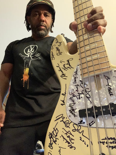 NYC Empire Bass by Fodera from Victor's Personal Collection- SIGNED BY OVER 30 ARTISTS!! ONE OF A KIND!