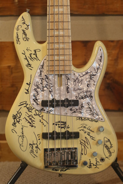 NYC Empire Bass by Fodera from Victor's Personal Collection- SIGNED BY OVER 30 ARTISTS!! ONE OF A KIND!