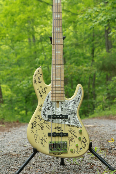 NYC Empire Bass by Fodera from Victor's Personal Collection- SIGNED BY OVER 30 ARTISTS!! ONE OF A KIND!